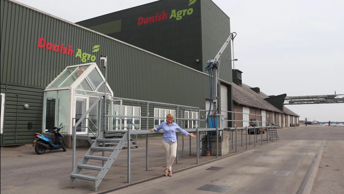 De første vognlæs med vinterbyg fra Lolland-Falster har netop været over denne brovægt på havnen i Nykøbing Falster. 