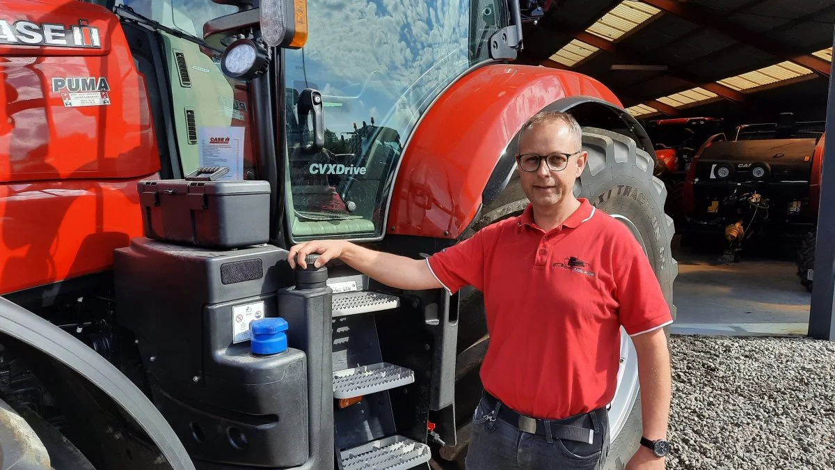 Lars Andersen, sælger og salgschef hos Brdr. Holst Sørensen, glæder sig til at præsentere Case IH traktorerne på Ribe Dyrskue. Foto: John Ankersen