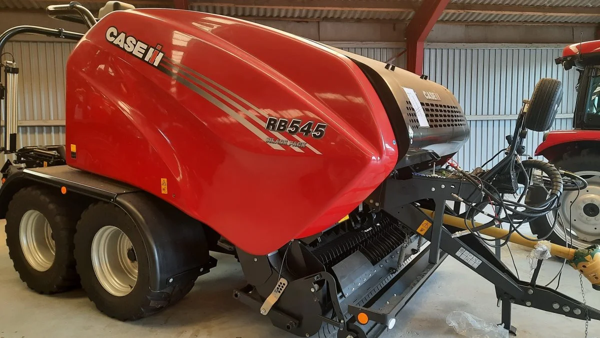 En ballepresser fra Case IH, bliver der også mulighed for at se i Ribe. Foto: John Ankersen