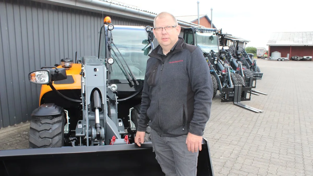 Vagn Hansen er sælger hos Brdr. Holst Sørensen og er blandt andet ansvarlig for de hollandske Giant-læssere, som Brdr. Holst Sørensen er dansk og nordisk importør af. Foto: John Ankersen