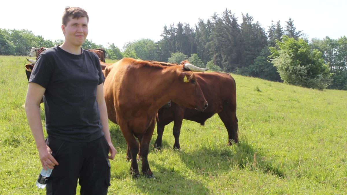 Andreas Sørensen ser naturplejen som en måde at komme i gang som selvstændig landmand uden at blive forgældet op over begge ører. Fotos: Christian Carus
