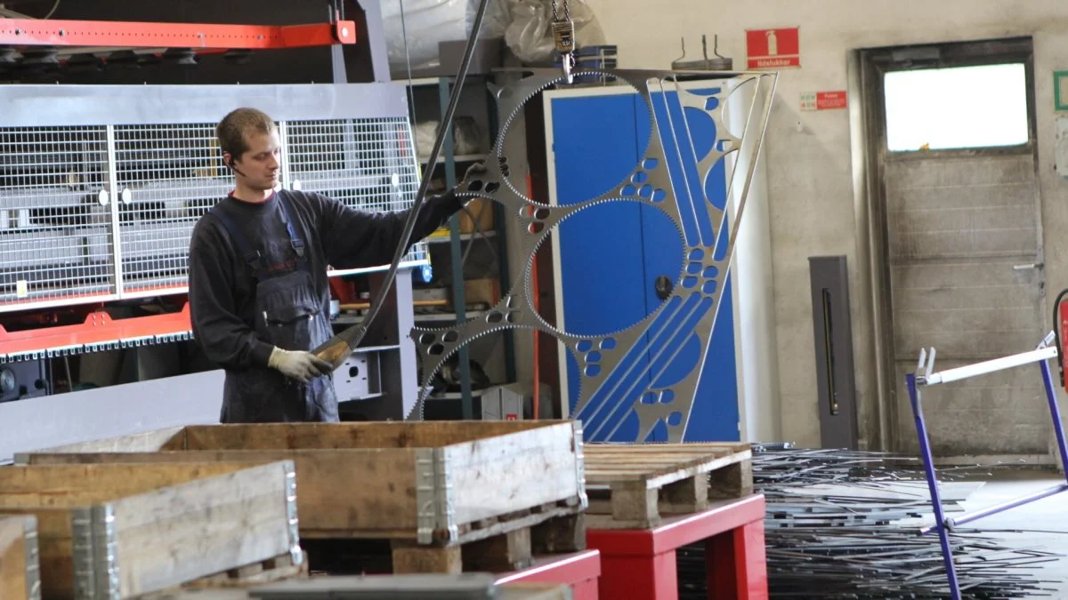 Langt de fleste dele til maskinerne bliver fremstillet in-house.