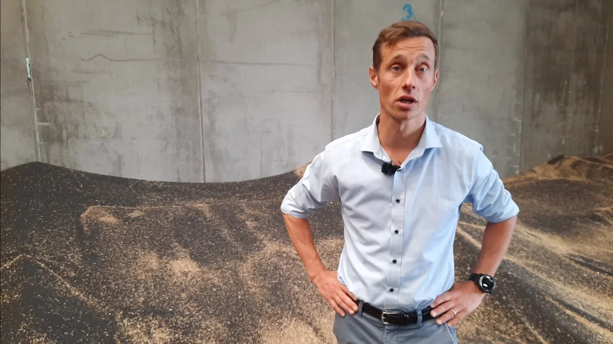 Markedsdirektør Christian Hjerpsted, Danish Agro, melder indtil nu om middeludbytter med pil nedad i alle afgrøder undtagen vårbyg. Foto: Jørgen P. Jensen