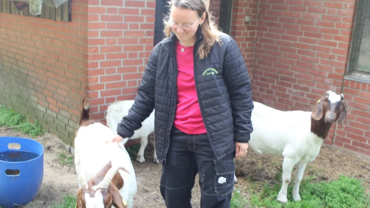 Kirsten Holgaard har haft boergeder til eget forbrug i mange år, nu skal kødet også afprøves i butikken.