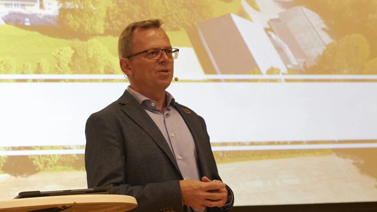 Gæstetaler Jan Nymark Thaysen (V) talte om bæredygtighed, som var årets tema.