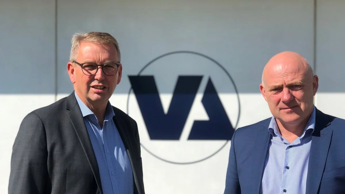 Steen Bitsch, (th) og Leif Haubjerg, (tv) kan glæde sig over et rekordår i Vestjyllands Andel, trods flere udfordringer gennem året.