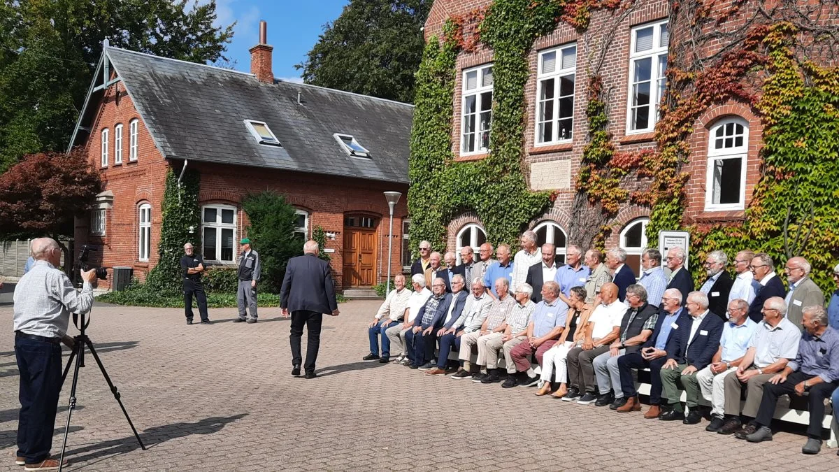 Fotografering af 50-års jubilarer landmænd.