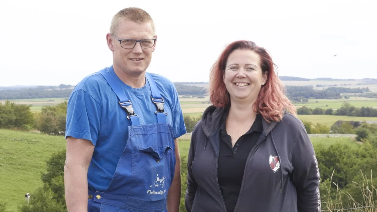 Gitte og Kristian Dahl er klar til at tage imod de besøgende, som kommer på rundvisning til Åbent Landbrug den 19. september. Fotos: Tenna Bang