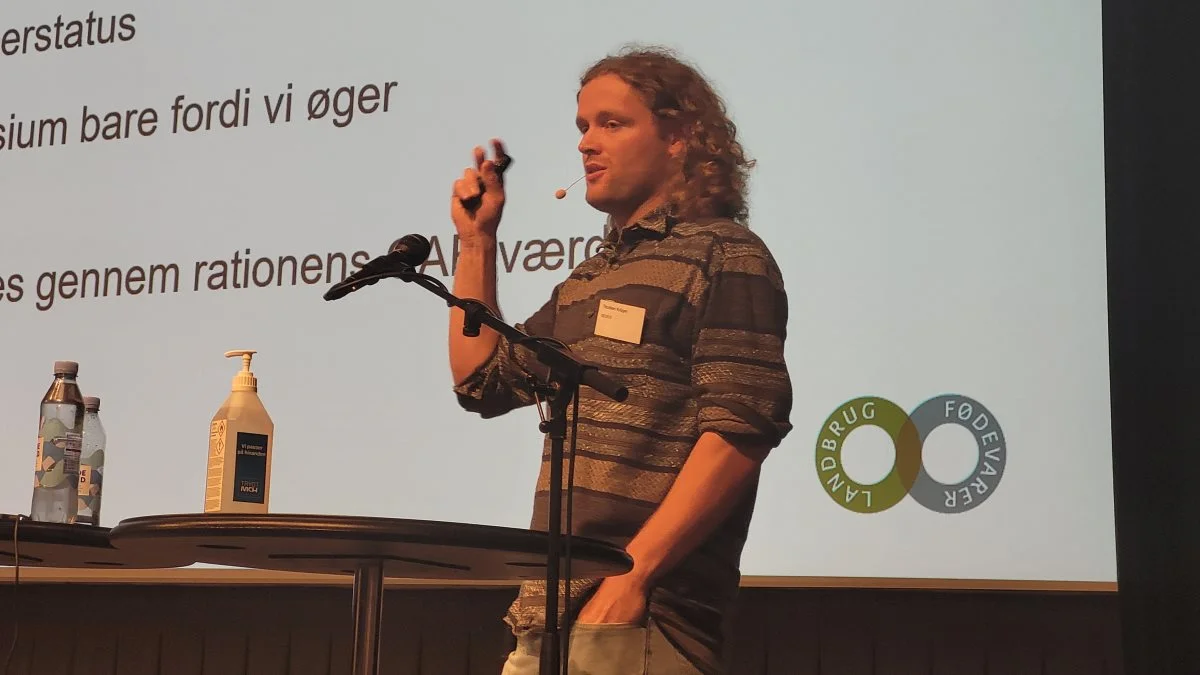 - Vi opdagede også, at lige meget hvor meget magnesium, vi giver koen, så øger det ikke koens magnesiumstatus, påpegede Thorben Krüger, konsulent, Seges, på årets fodringsdag. Foto: Line Brusgaard