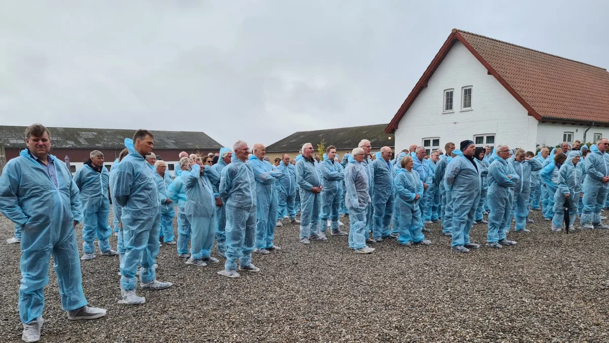 Deltagerne på RDM's årsmøde i Sorø var også på bedriftsbesøg på Assendrup Hovedgaard. Foto: Henning K. Andersen
