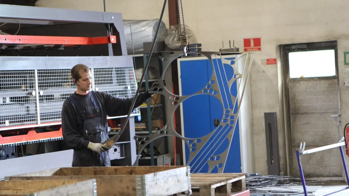 Langt de fleste dele til maskinerne bliver fremstillet in-house.
