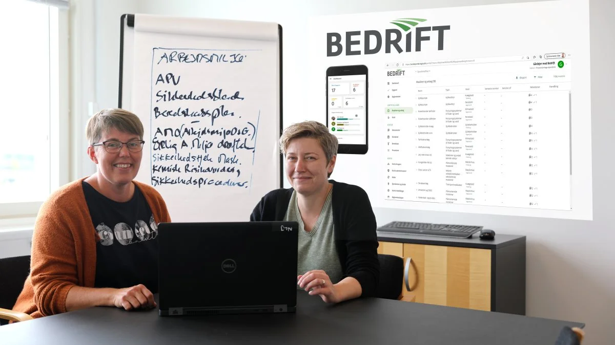 Det sidste års tid har to af Sagros erfarne miljørådgivere, Trine Riis Jeppesen og Nina Laudal Jensen, sammen med digitaliseringskonsulent Rasmus Nielsen arbejdet på udviklingen af kundeportalen »Bedrift«.

