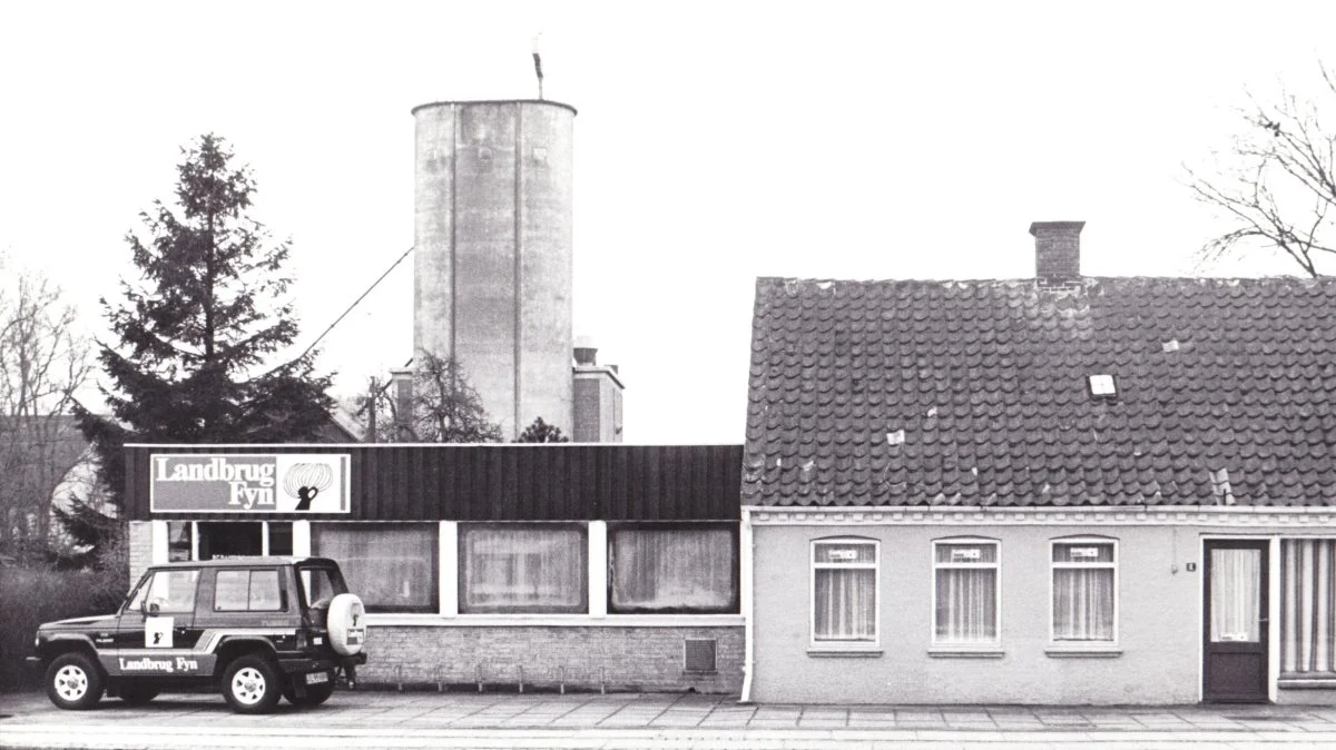,LandbrugFyns første redaktion var i det tidligere renseri og fotostudie på Odensevej 8 i Langeskov. Arkivfoto: Erik Hansen