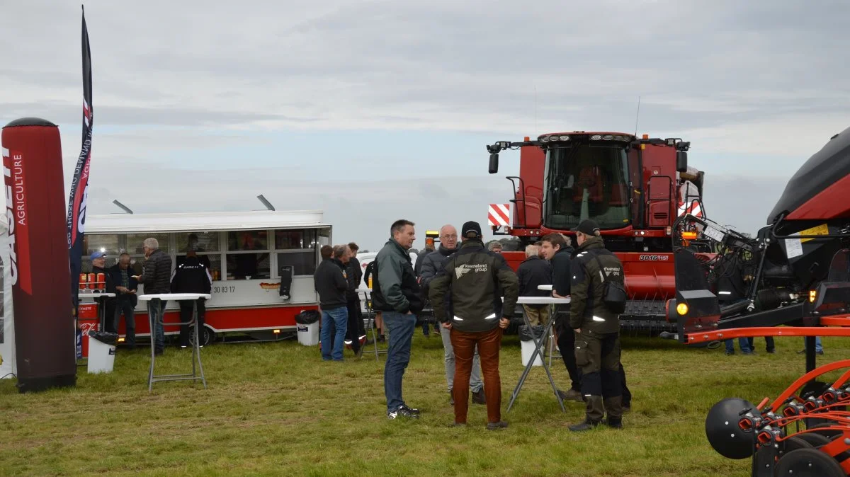 Flere lokale planteavlere mødte op til en faglig snak i marken.

