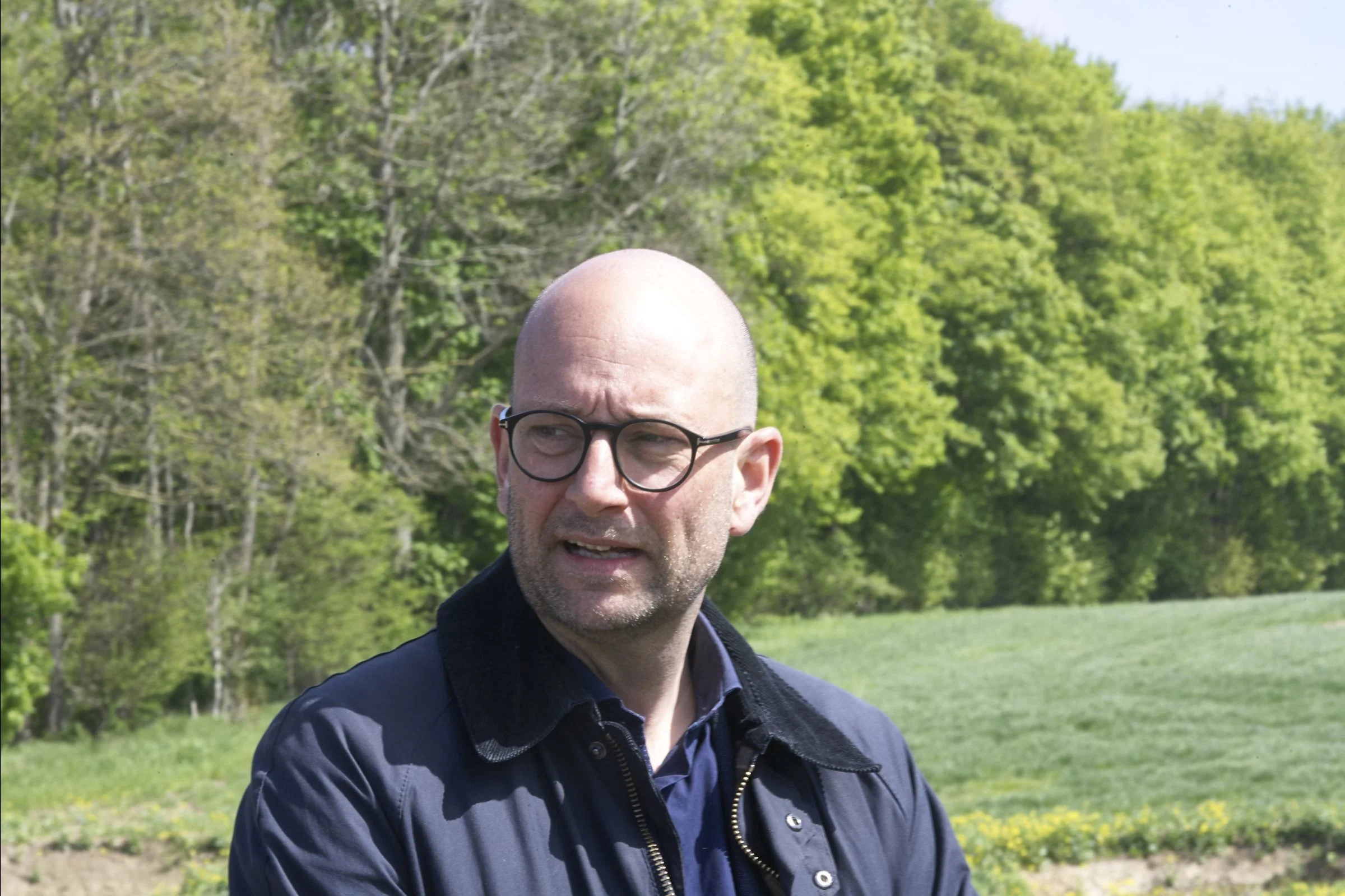- Vi går med det her foran, og viser resten af verden, hvordan landbruget tackler klimakrisen, siger fødevareminister Rasmus Prehn. Foto: Erik Hansen