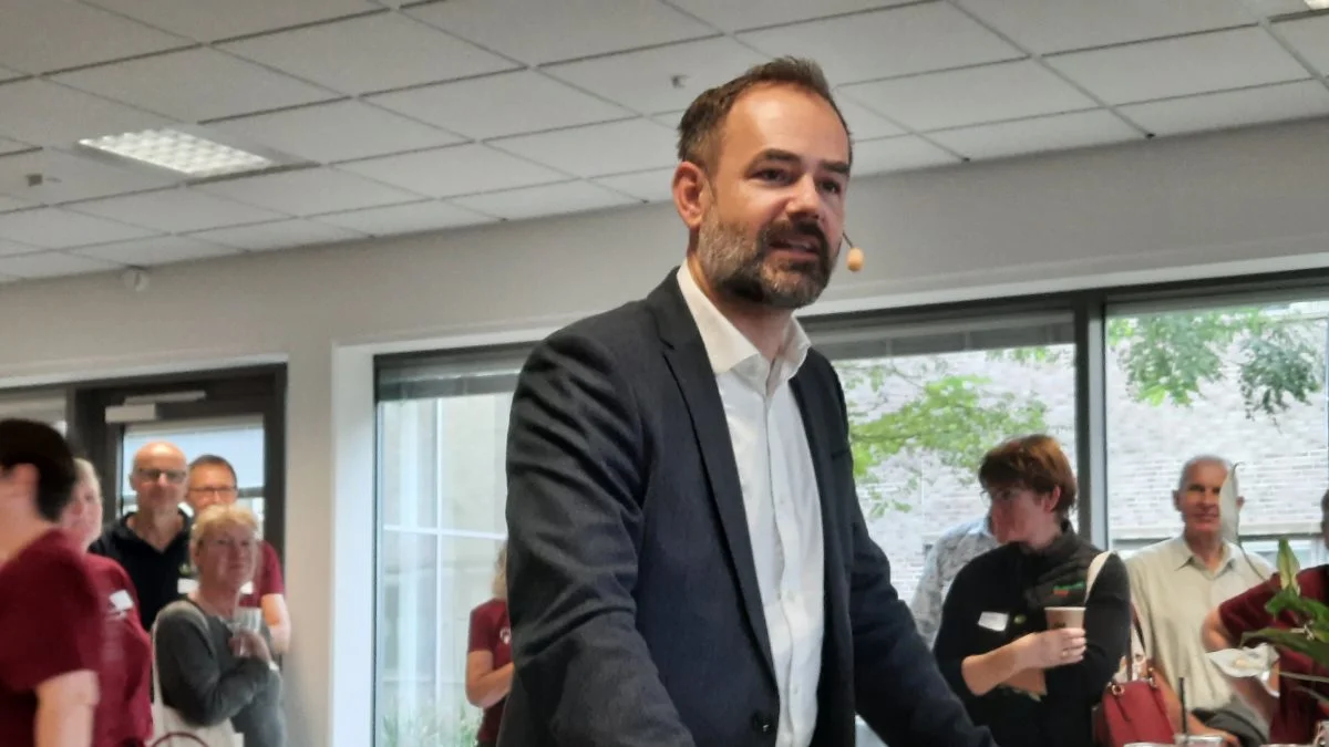 Jacob Bundsgaard, borgmester i Aarhus, er glad for at byen er blevet valgt som hovedkvarter for det nye innovationscenter. Foto: John Ankersen