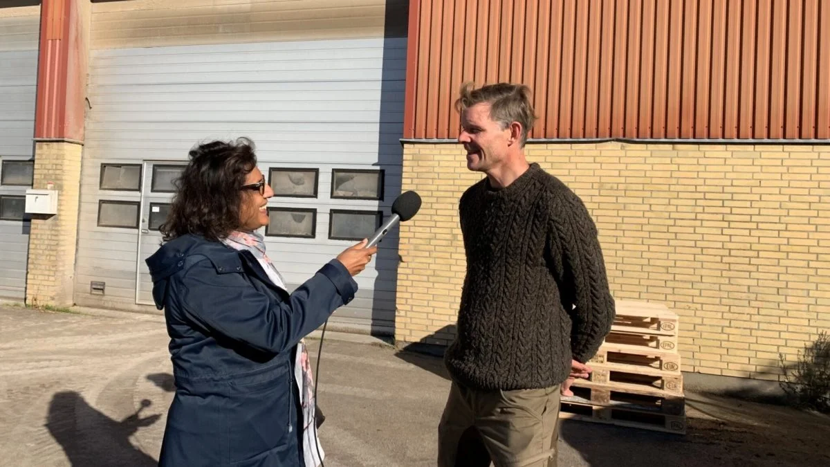 Peter Kiær bliver her interviewet af den britiske mediemastodont BBC.