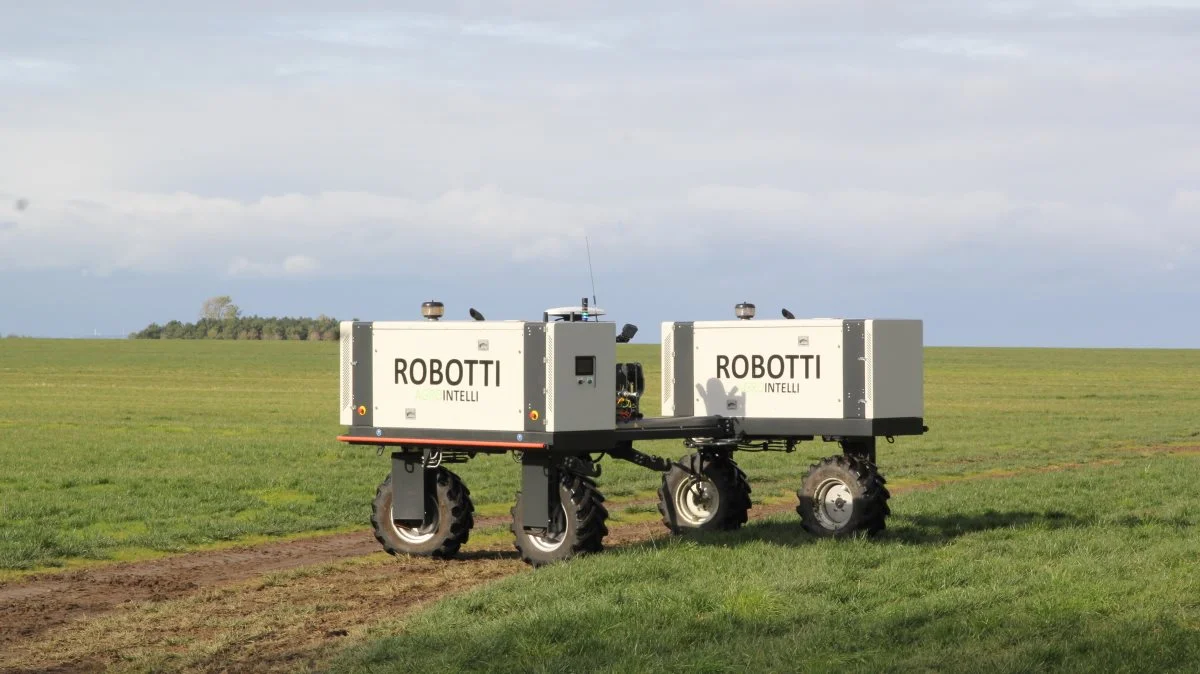 Markrobotten Robotti fra Agrointelli ApS var blandt de teknologier, der blev fremvist under workshoppen.