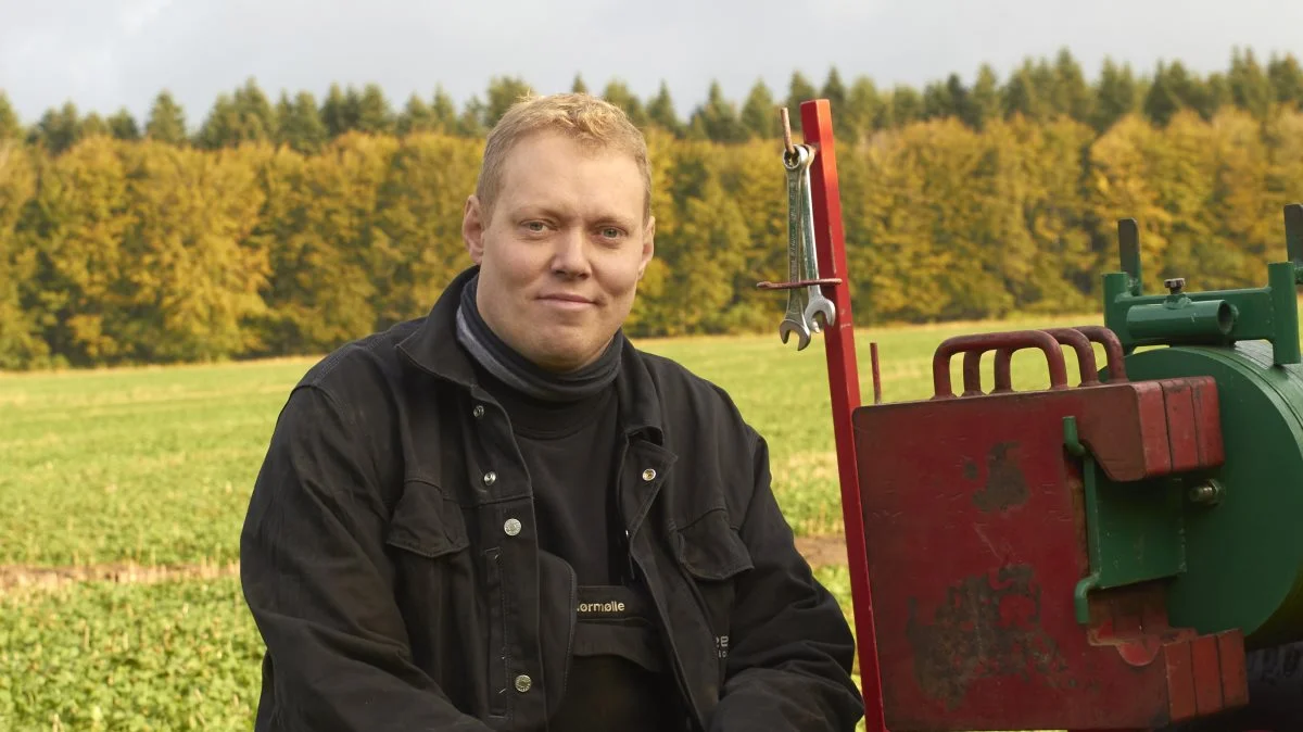 Det er sjette gang, at Martin Nørmølle stiller til DM i pløjning. Fotos: Tenna Bang