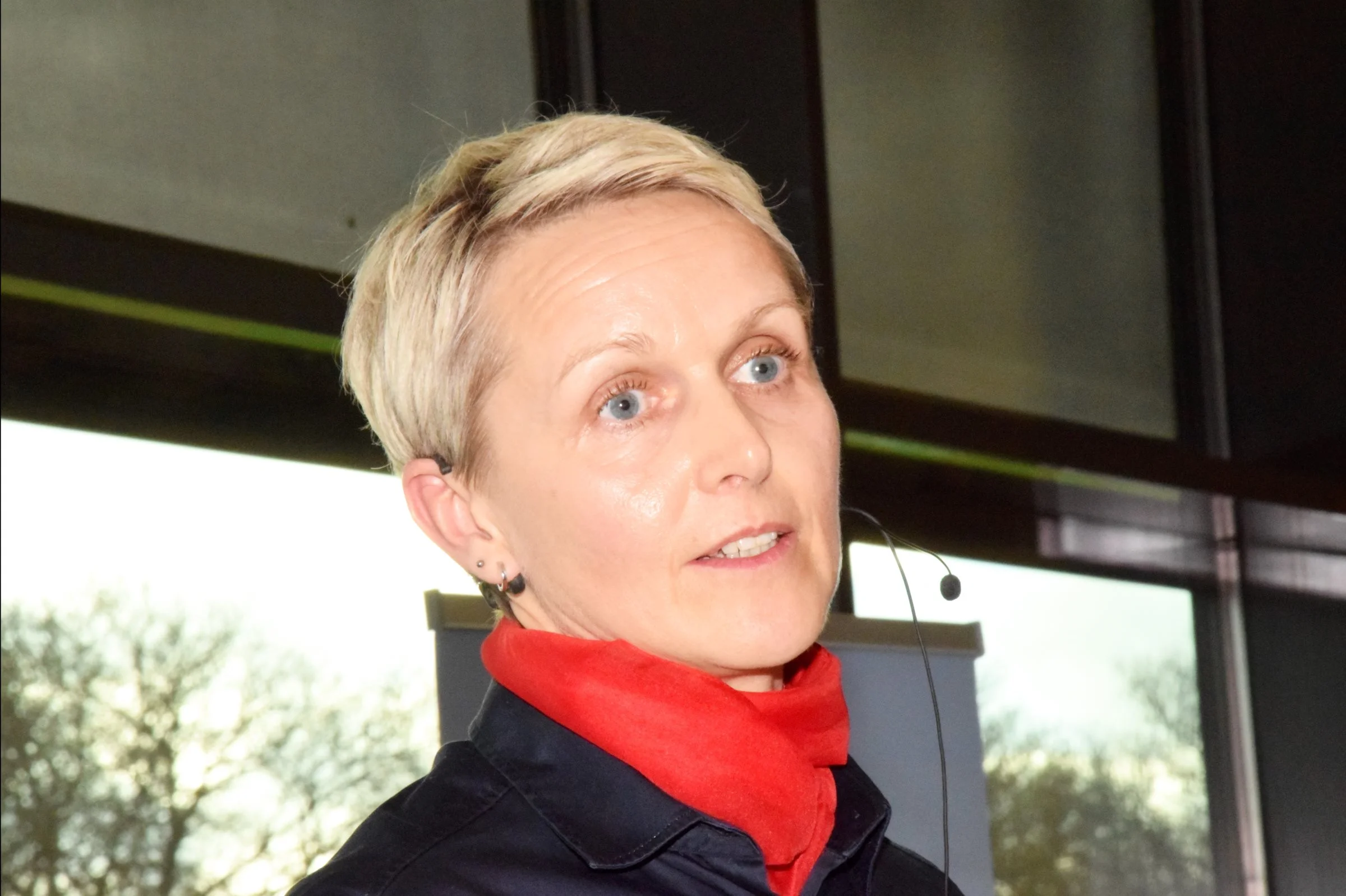 - Vi vil gerne hjælpe kunderne med at blive mere bæredygtige, så de kan leve op til de stigende krav fra banker om omverdenen, fortæller Marlene Sparre Ibsen, vicedirektør i VKST. Foto: Morten Ipsen