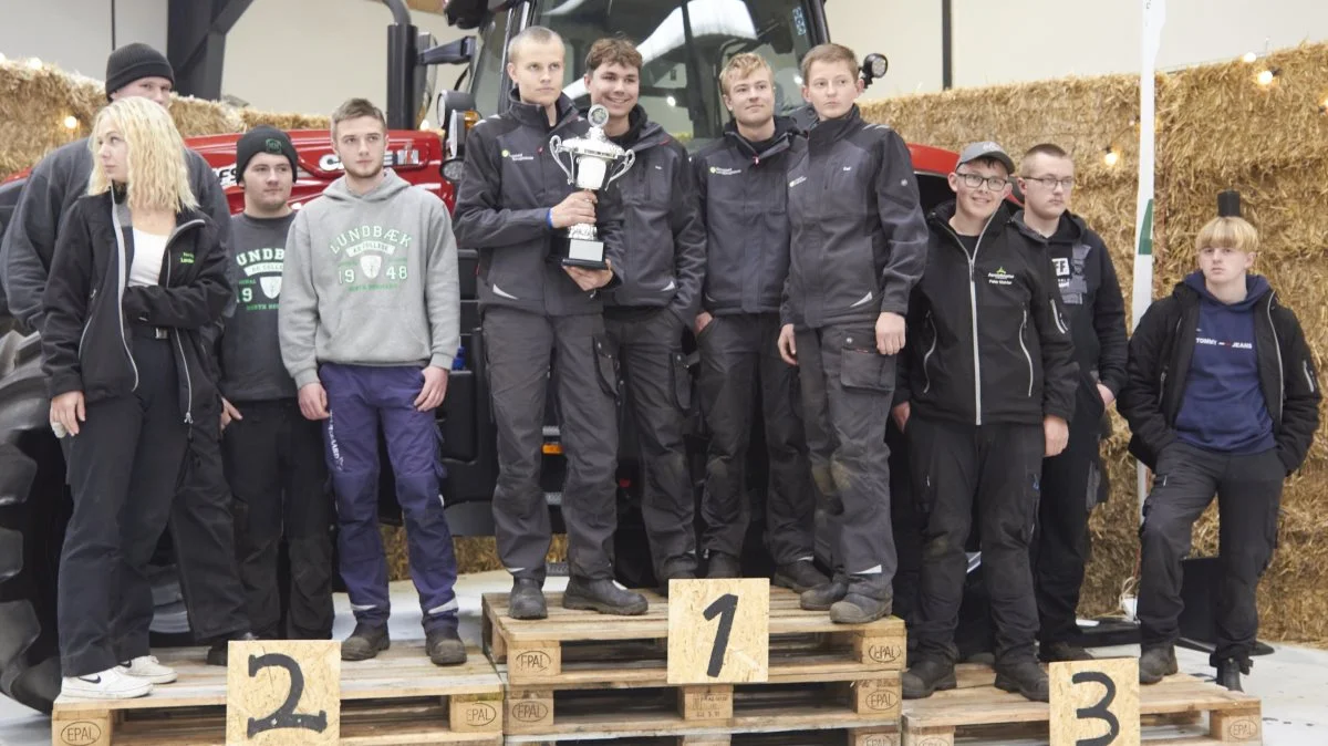 Skolepløjning
1. Grindsted Landbrugsskole (118.25 point), 2. Nordjyllands Landbrugsskole (106,25 point), 3. Asmildkloster Landbrugsskole (94,95 point).
