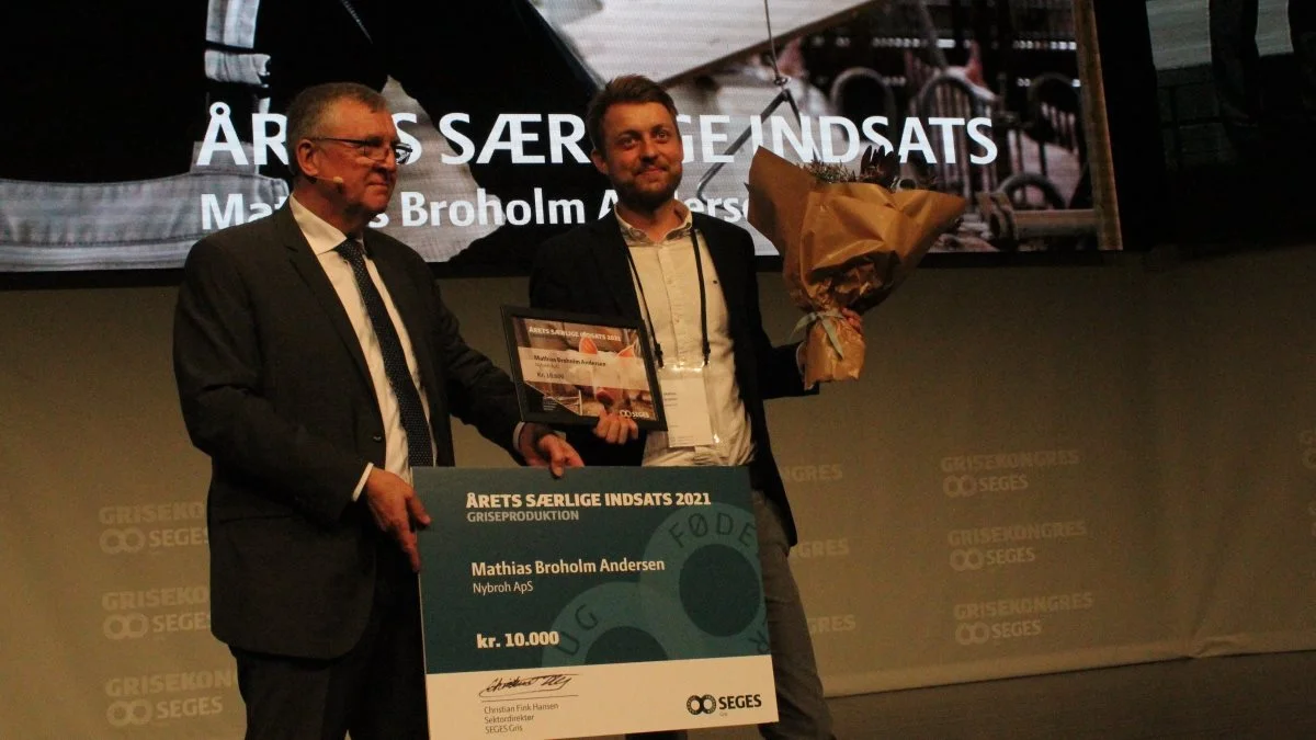 Mathias Broholm Andersen fik prisen for »Årets Særlige Indsats«. Foto: Alexander Dornwirth