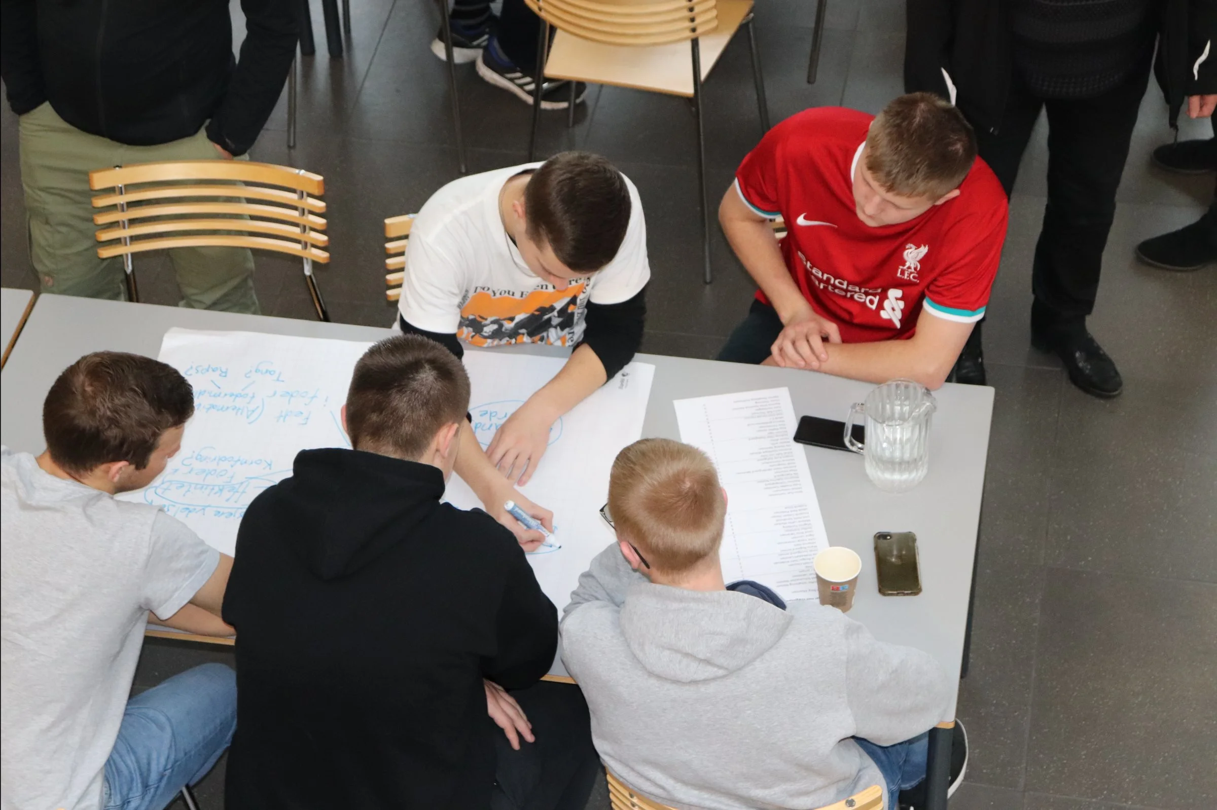 På bæredygtighedsdagen på Bygholm Landbrugsskole skulle de studerende selv komme med bud på, hvordan man kan gøre en bedrift mere bæredygtig. Foto: Hans Stokholm Kjer