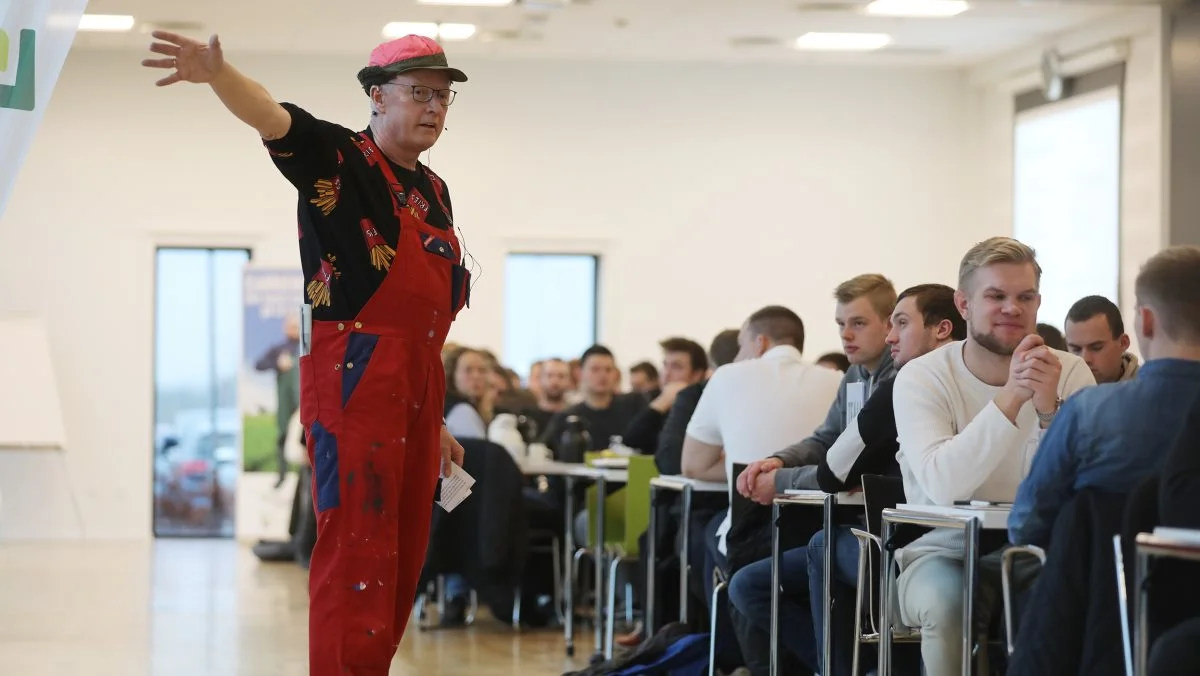 Bo Kær Pedersen, der er virksomhedsrådgiver hos Sagro, var blandt indlægsholderne på karrieredagen.