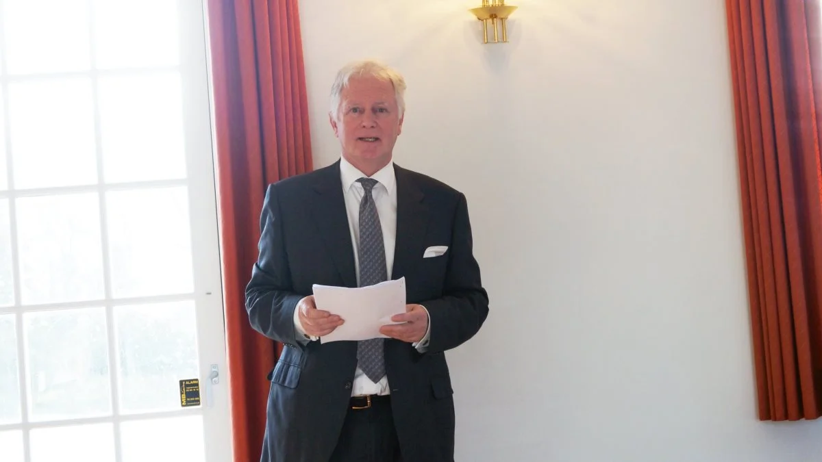 Formand Claus Neergaard var lettet over den brede klimaaftale på landbruget, da han afholdt bestyrelsens beretning på generalforsamlingen i Landøkonomisk Selskab. Arkivfoto