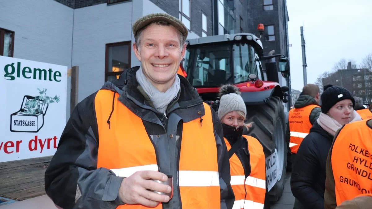 Formand for Bæredygtigt Landbrug, Peter Kiær, var blandt de ledende landmænd på demonstrationen. Foto: Jørgen P. Jensen
