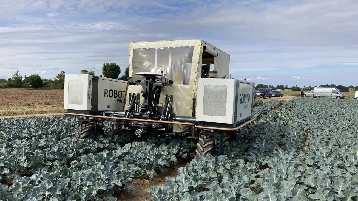 Broccolihøsteren fra danske Agrointelli blev belønnet med en sølvmedalje.