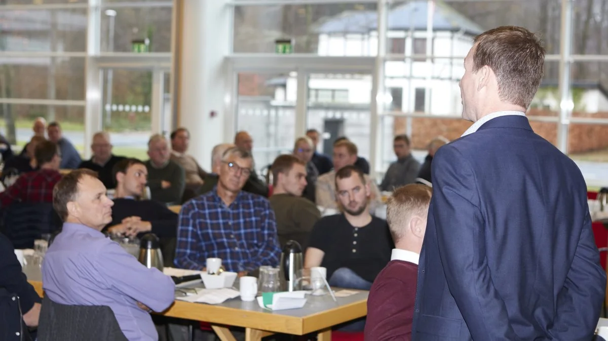 Ved avlermødet i Nyborg deltog bestyrelsesformanden for DLF, Christian Høegh-Andersen.