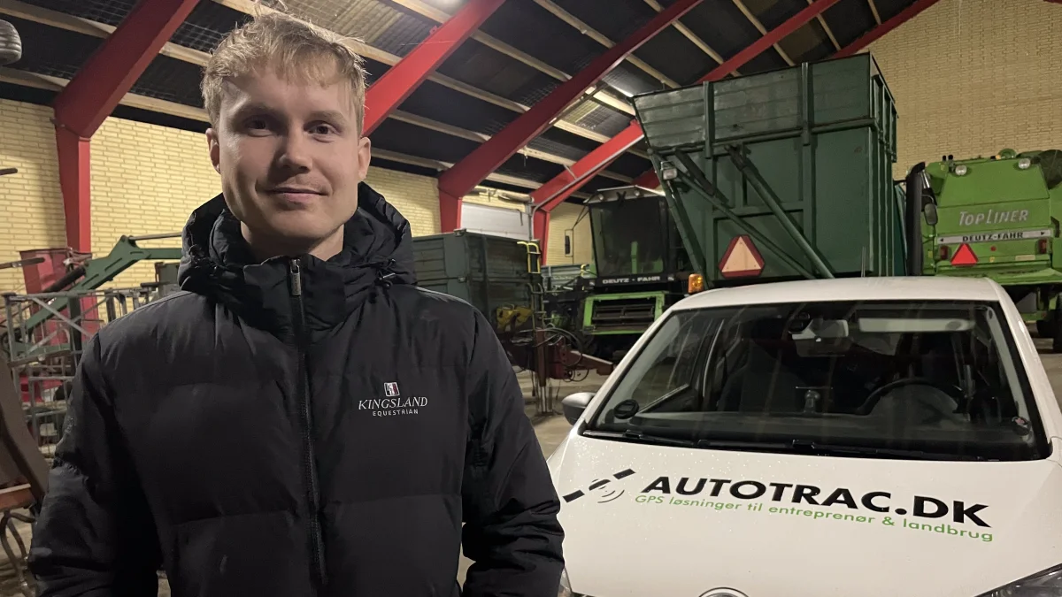 Historien om 24-årige Jeppe Frølund, der sælger en kinesisk autostyringsløsning, er blandt de mest populære Business-historier hos Effektivt Landbrug. Foto: Autotrac.dk