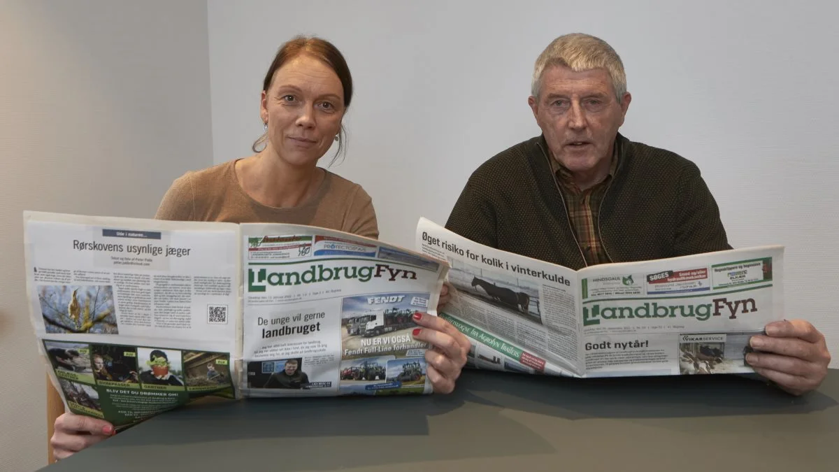 Fra nytår har Henriette Lemvig overtaget redaktørstolen på LandbrugFyn fra Erik Hansen. Foto: Camilla Bønløkke
