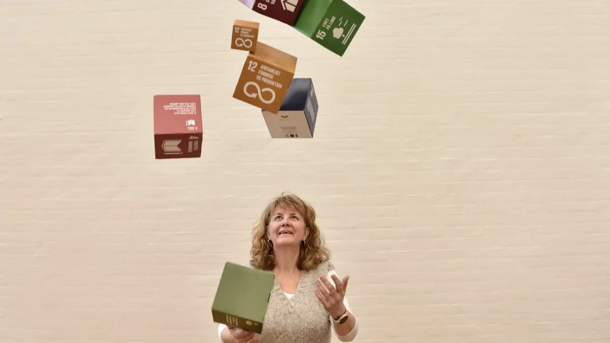 Birthe Egdal, der er underviser på Dalum Landbrugsskole og én af initiativtagerne til projektet. Udover Dalum Landbrugsskole deltager Grindsted Landbrugsskole, Gråsten Landbrugsskole og Kjærgård Landbrugsskole i projektet omkring grøn omstilling.