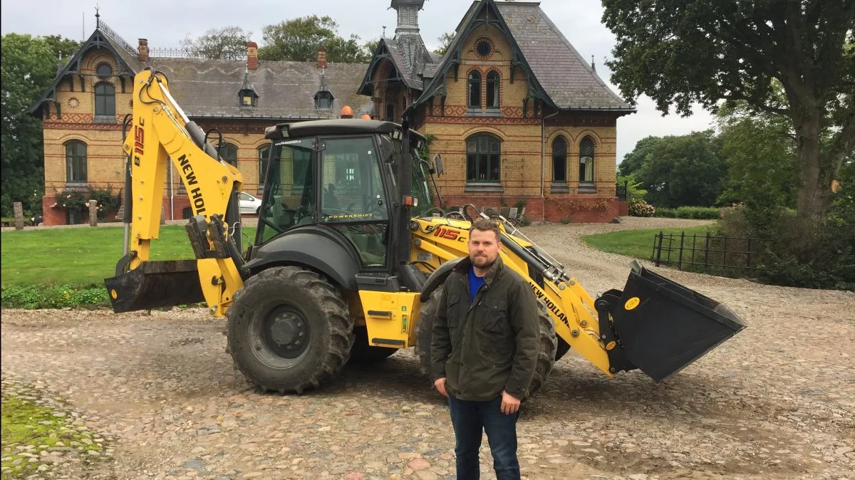 - For mig handler det om, hvad vi i grunden kan med vores jord, og hvordan vi kan optimere den, lyder det fra Asmus Fromm-Christiansen. Foto: New Holland