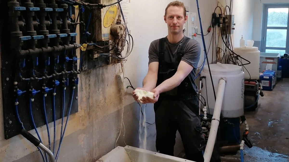 - Det skal gerne ende ud i, at jeg finder frem til en ekstra god mælk, som grisene skal have i starten, hvorefter vi kan gå over på en billigere mælk med mere fokus på fibre, inden grisene til sidst enzymtrænes før fravænning, fortæller Søren Hansen.