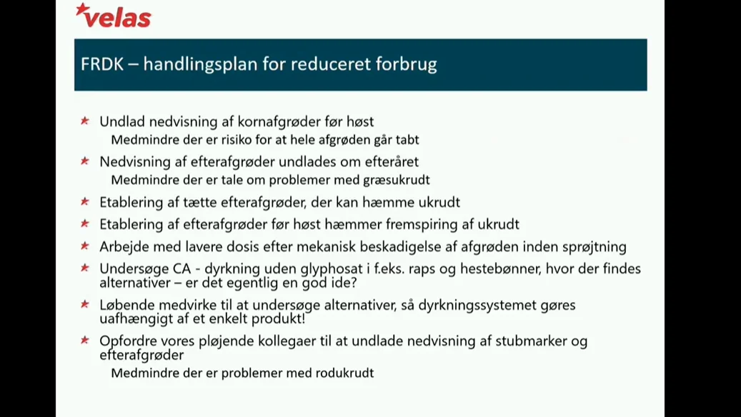 Foreningen for Reduceret Jordbearbejdning i Danmark (FRDK) har lavet en handlingsplan til at nebringe glyphosat-forbruget herhjemme.