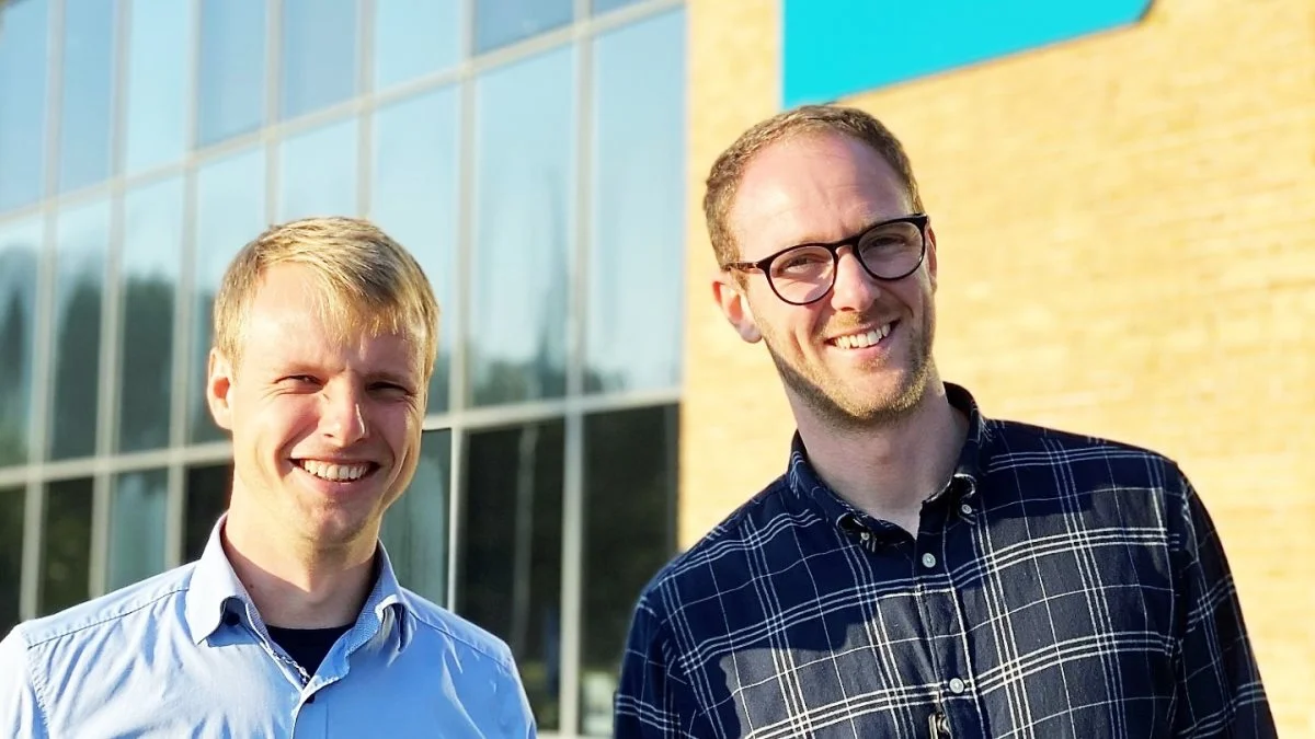 Digital udvikler hos SLF, Pieter Jans, til venstre, og driftsøkonomikonsulent hos SLF, Jens Toksvig Bjerre.