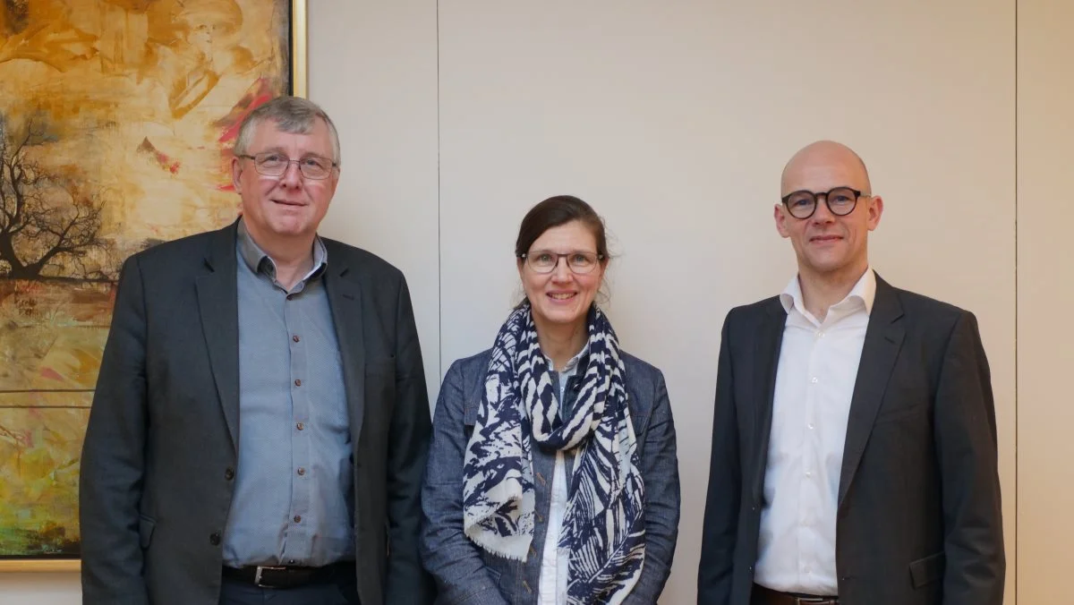 Sektorbestyrelsen har i tirsdags konstitueret sig. Erik Larsen og Allan V. Pedersen blev på mødet genvalgt som formand og næstformand, mens Stine Mikkelsen er nyvalgt af primærbestyrelsen. Foto: Seges Innovation