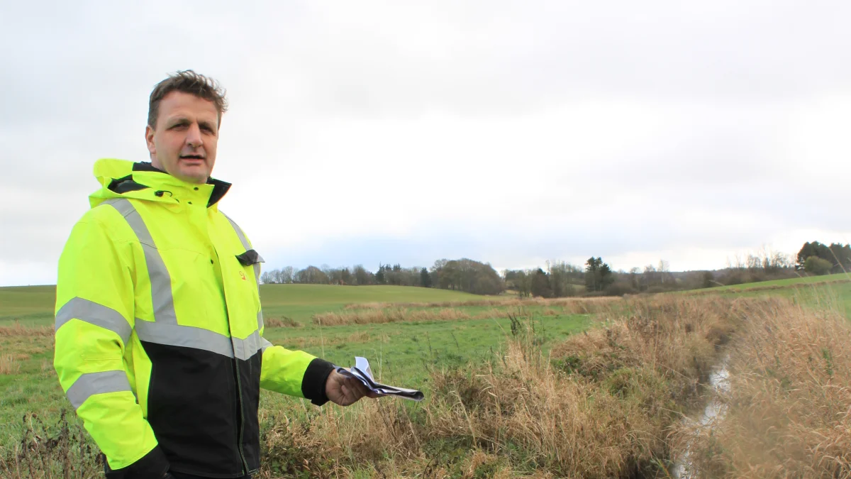 Ifølge landinspektøren har staten et mål om, at der på landsplan skal sikres en reduktion af udledningen af kvælstof med cirka 9.000 ton pr. år, og at det blandt andet skal ske ved etablering af 13.000 hektar med vådområder, minivådområder, skov og lavbundsjorde. Foto: Geopartner