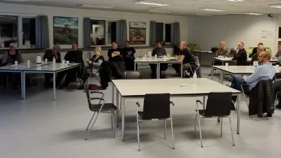 DM&E Fyn holdt generalforsamling hos Kverneland i Kerteminde. En generalforsamling der var ramt på antallet af deltagere - samt af fravær af formanden - på grund af coronasmitte. Foto: DM&E Fyn