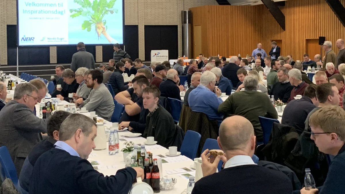 Efter lang tid uden fysiske møder kunne Nordic Sugar i samarbejde med forsøgscentret Nordic Beet Research samle godt 300 roeinteresserede til en inspirationsdag i Sakskøbing Sportshal. Fotos: Nordic Sugar