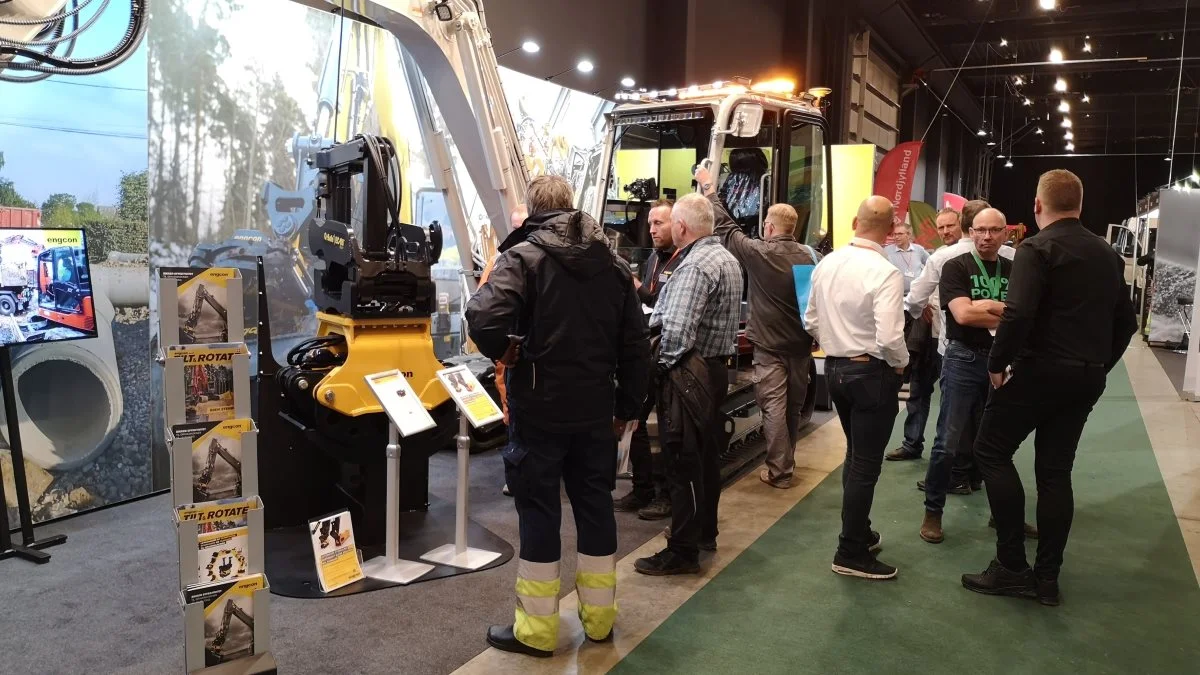 Engcon deltog også i den seneste Kloakmesse i 2020 og glæder sig til igen at møde de besøgende, når Kloakmesse 2022 finder sted den 24.-25. marts i Messe C i Fredericia. Foto: Engcon A/S