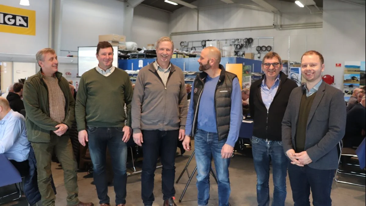 Gruppen bag Den store Frødag, som netop har været afviklet for 10. gang gennem de seneste år, er fra fra venstre: Jesper Kjeldsen, Martin Strange, Per Madsen, Hans Dam, Bjarne Obel og Allan Jensen. Foto: Jørgen P. Jensen
