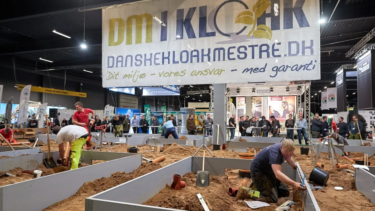 Der afholdes DM i kloakarbejde under messen. Vinderne kåres fredag kl. 12.30. Arkivfoto