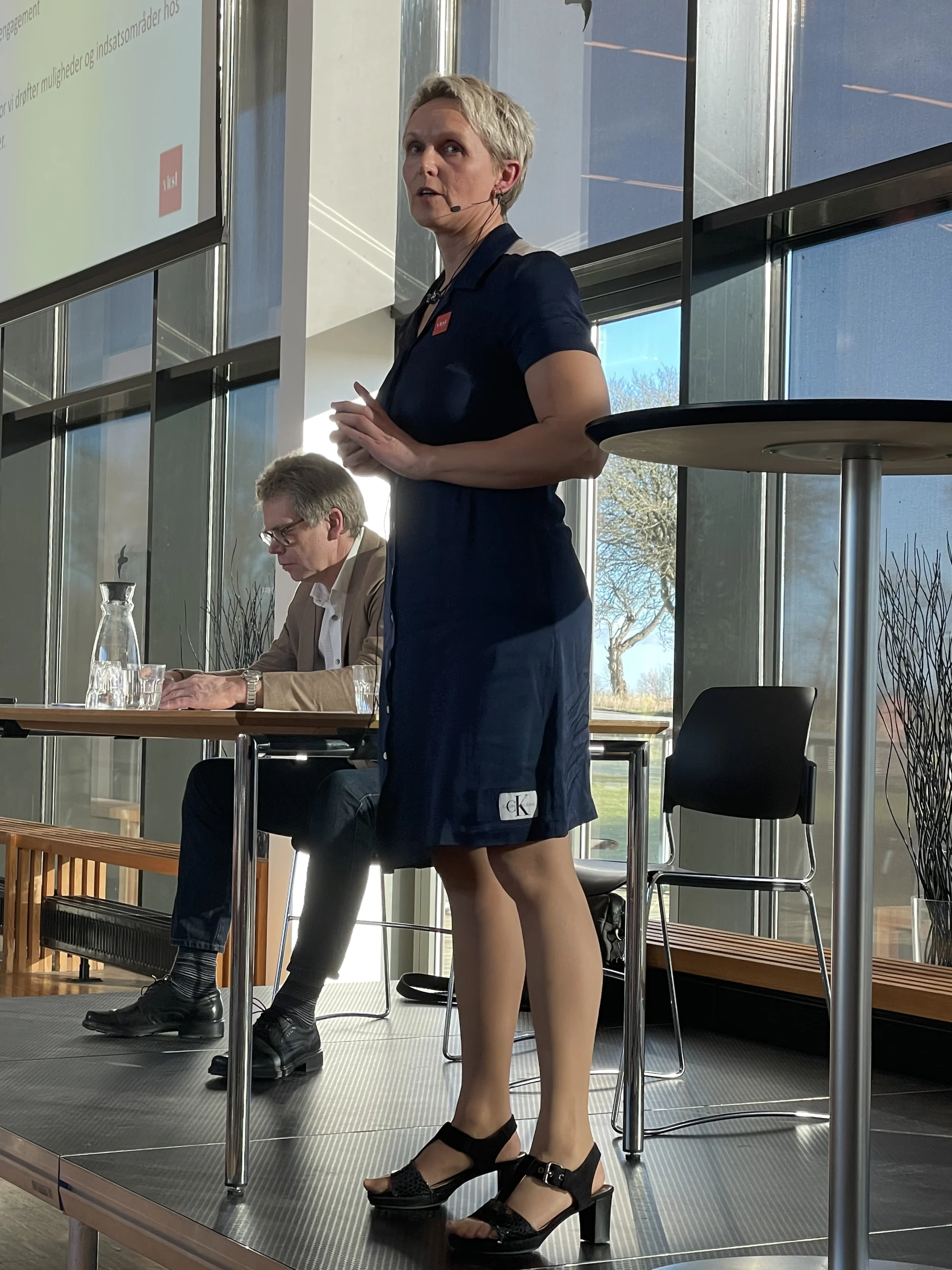 Vicedirektør Marlene Sparre Ibsen stod for den faglige orientering, mens regionsformand Niels Aagaard Jørgensen, stod for den politiske orientering ved VKST’s årsmøde for griseproducenter tidligere på måneden.