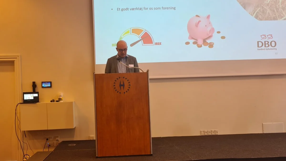 Det er hårde tider i grisebranchen, kommenterede formand for DBO, Lars Jakobsen i beretningen ved opformeringsforeningens årsmøde. Fotos: Henning K. Andersen