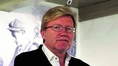 Forfatteren til bogen »Uden vand intet liv« om vandingsmaskinernes historie, John Rendboe, cand. mag. i historie og filosofi.