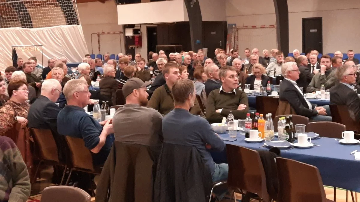 Godt 200 var meldt til generalforsamlingen i Djursland Landboforening, der fandt sted forleden i Auning Idræts- og Kulturcenter. Foto: John Ankersen